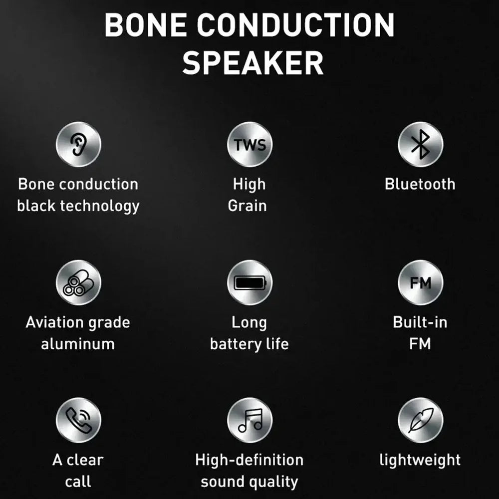 2026 Hot Bone Conduction Speaker Bluetooth-Compatible TWS Wireless Stereo Sound Hummingbird Speaker Dropshipping Wholesale