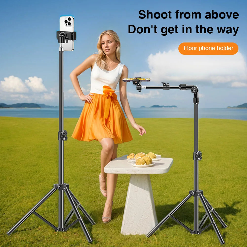 Phone Tripod Adjustable Cell Phone Tripod Stand for Filming Video Recording Live Stream