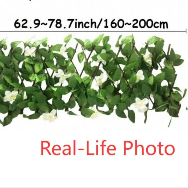 1PC Expandable Privacy Screen Fencing for Balcony & Garden Artificial Ivy Wall Decor Outdoor Stylish Garden Background Decor