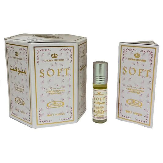 (Pack of 6) Soft - 6Ml Perfume Oil Roll-On by Al-Rehab