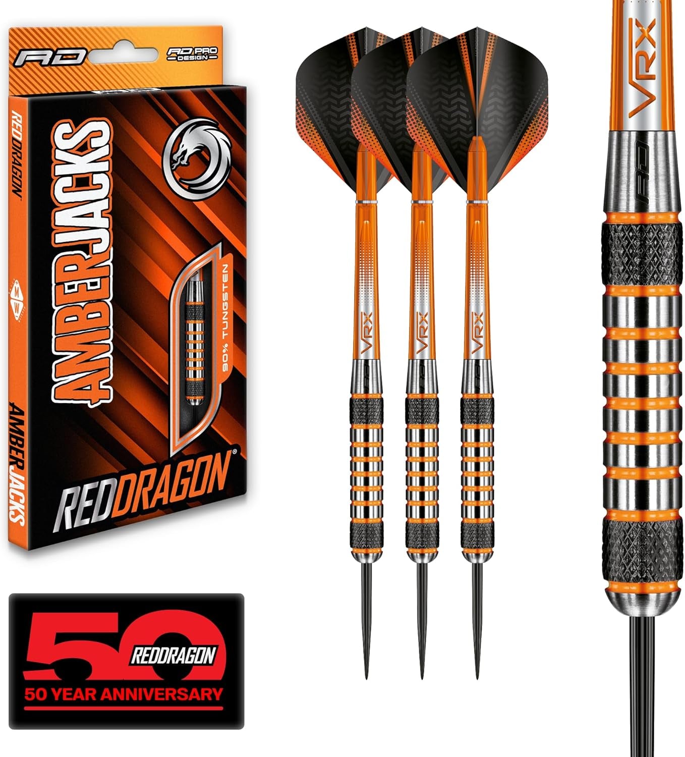Darts | Amberjack | Steel Tip | Tungsten Darts Set | 22G - 30G
