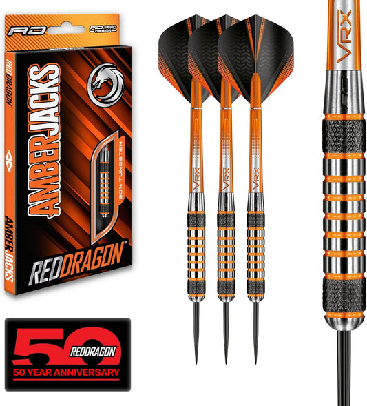 Darts | Amberjack | Steel Tip | Tungsten Darts Set | 22G - 30G