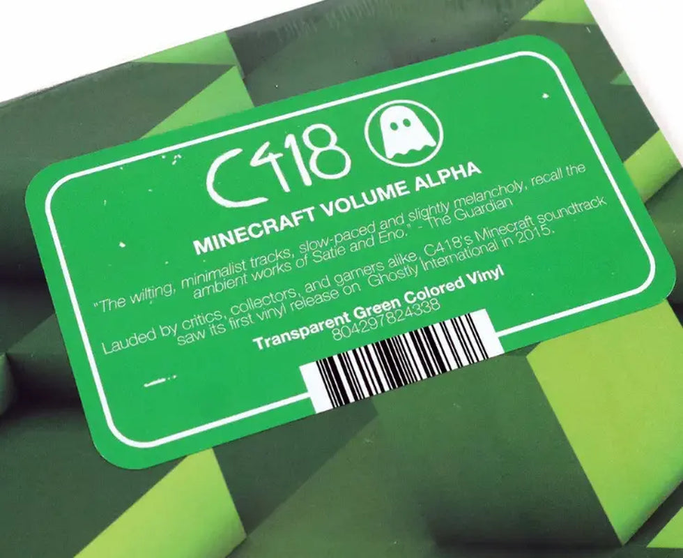 Minecraft Volume Alpha Green Vinyl LP by Daniel Rosenfeld - Best Game Music of 2011