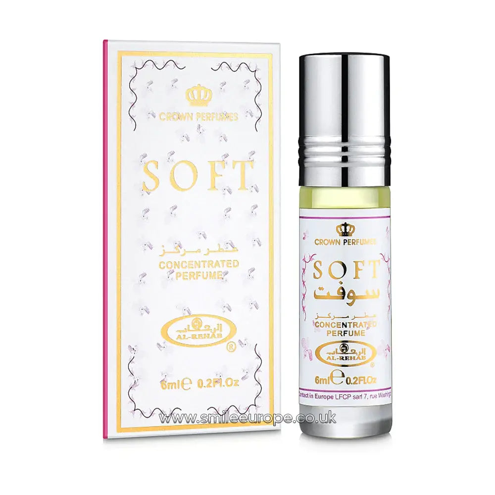 (Pack of 6) Soft - 6Ml Perfume Oil Roll-On by Al-Rehab