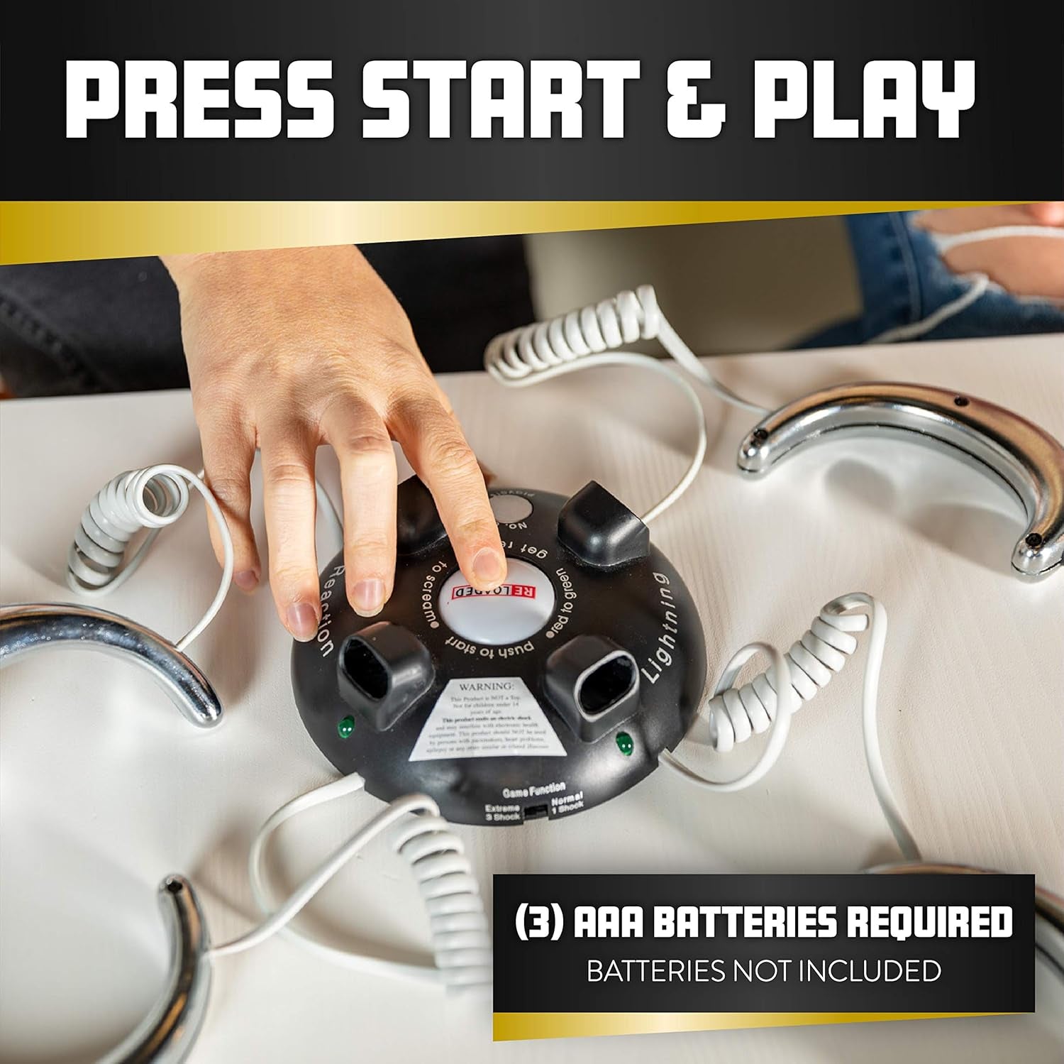 Reloaded | Extreme Shocking Game with Electro-Punishment | the Most Thrilling Reaction Game Ever, Black